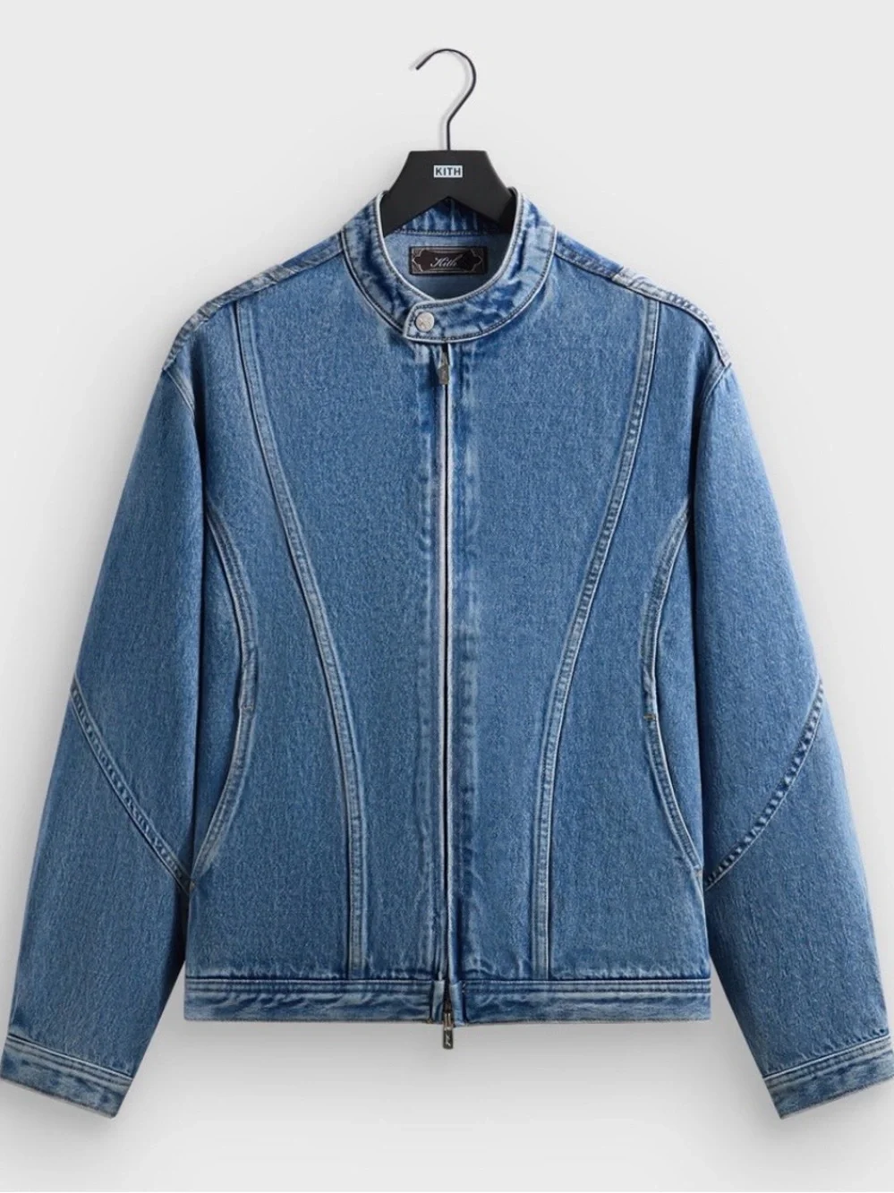Kith Men's Washed Light Blue Relaxed Denim Jacket